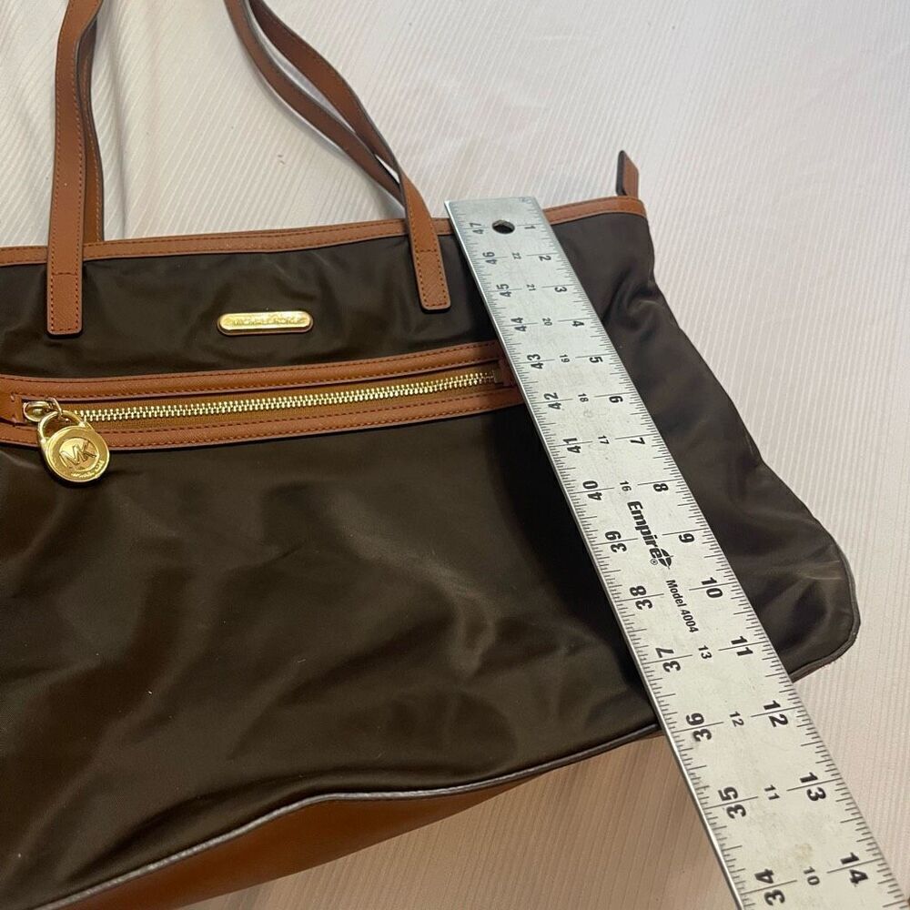Michael Kors Brown Nylon Kempton Tote Purse - Picture 4 of 10